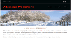 Desktop Screenshot of advantageproductions.co.uk