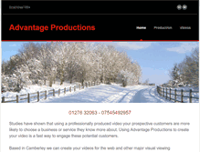 Tablet Screenshot of advantageproductions.co.uk